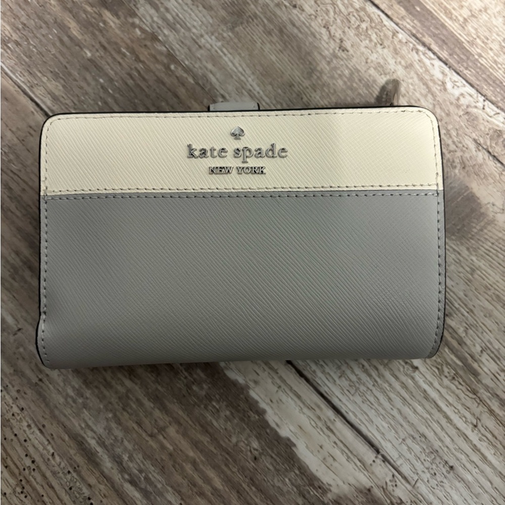 Kate Spade Gray and Cream Wallet